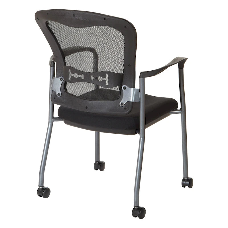 Visitors Chair with Breathable Back with Built-in Lumbar Support