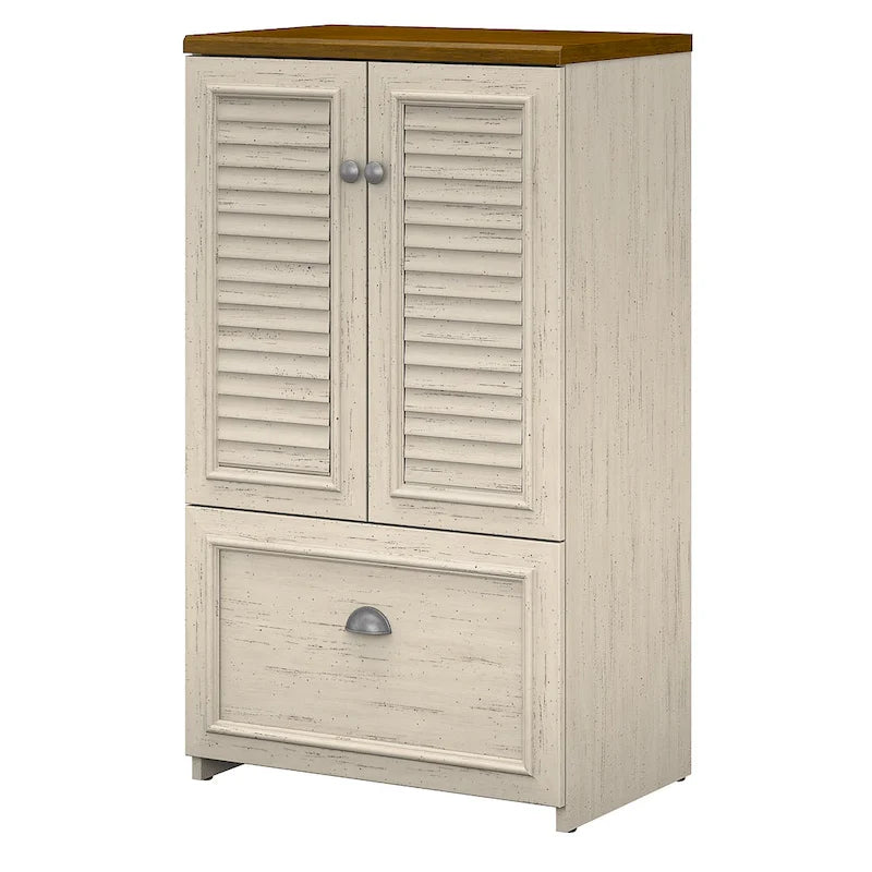 41.7-inch Cabinet with Drawer - 23.74L x 16.06W x 41.69H - 23.74L x 16.06W x 41.69H