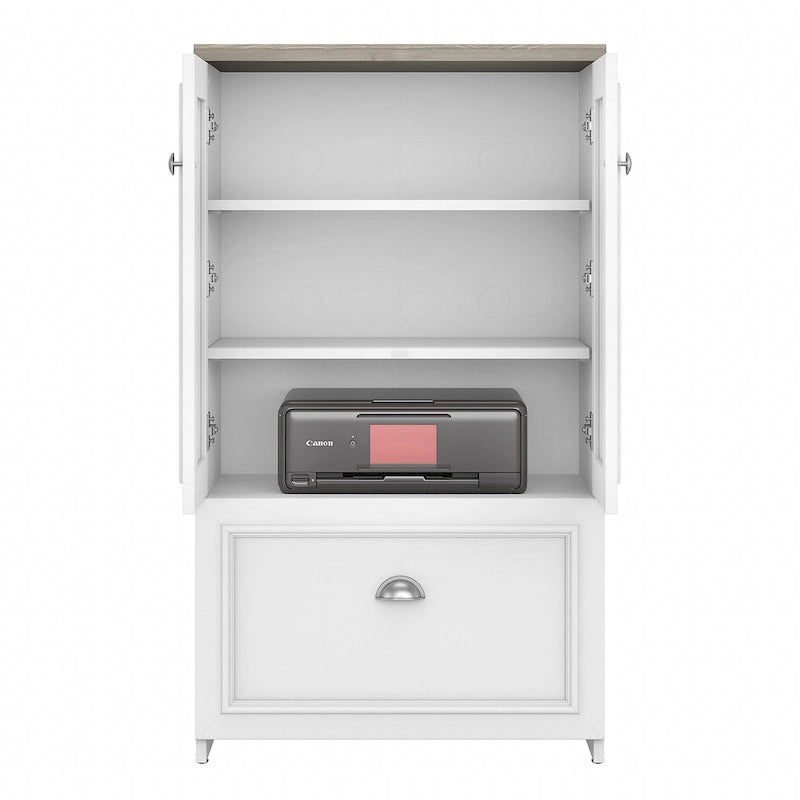 41.7-inch Cabinet with Drawer - 23.74L x 16.06W x 41.69H - 23.74L x 16.06W x 41.69H