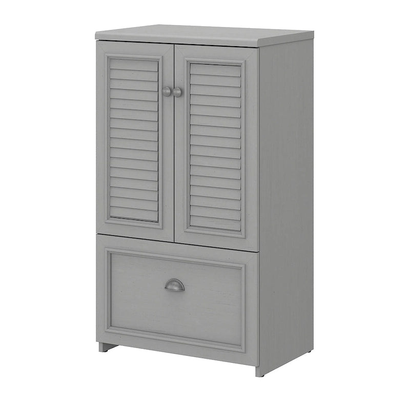 41.7-inch Cabinet with Drawer - 23.74L x 16.06W x 41.69H - 23.74L x 16.06W x 41.69H