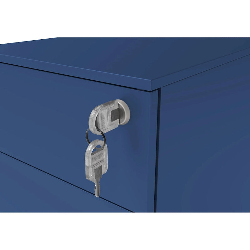 Owen Urban Metal Matte Lockable 3-Drawer Mobile File Cabinet by Furniture of America