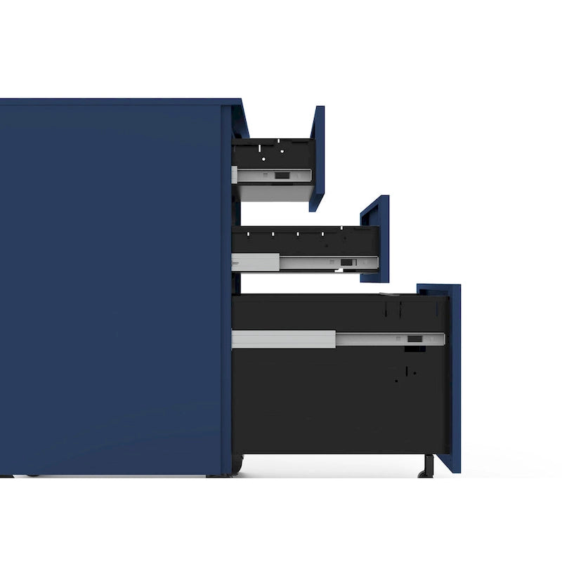 Owen Urban Metal Matte Lockable 3-Drawer Mobile File Cabinet by Furniture of America