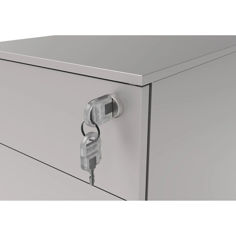 Owen Urban Metal Matte Lockable 3-Drawer Mobile File Cabinet by Furniture of America