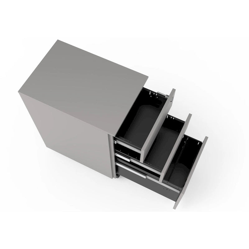 Owen Urban Metal Matte Lockable 3-Drawer Mobile File Cabinet by Furniture of America