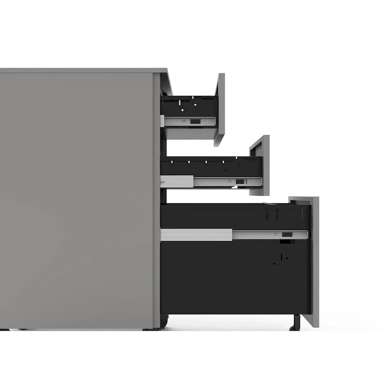 Owen Urban Metal Matte Lockable 3-Drawer Mobile File Cabinet by Furniture of America