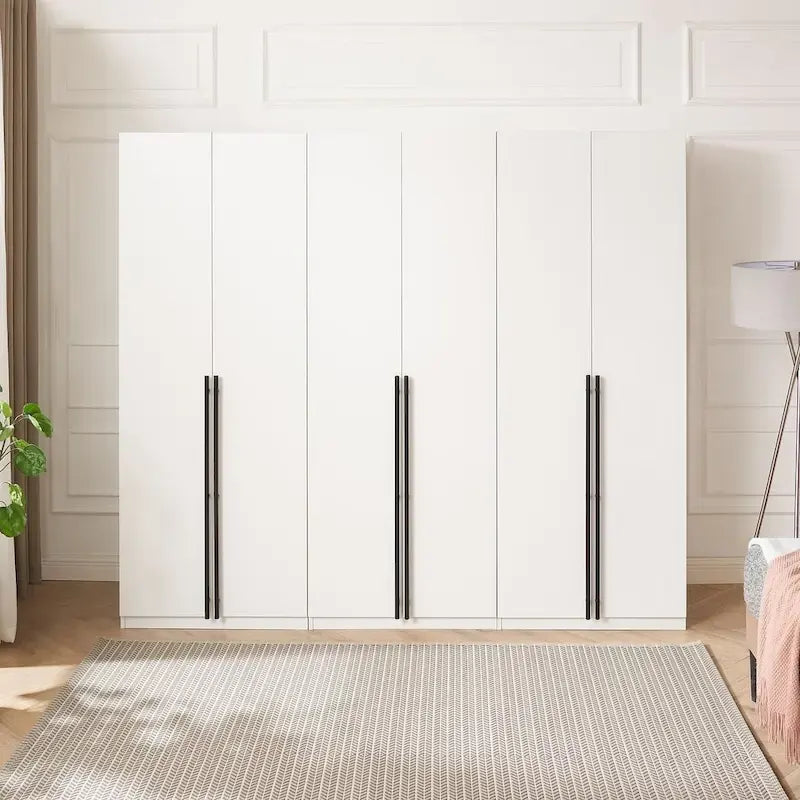 Manhattan Comfort Lee Modern Freestanding 3-Piece Module Wardrobe Closet Armoire
