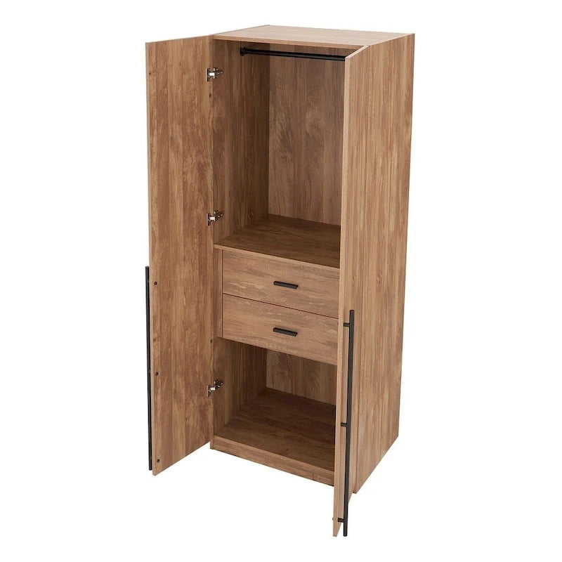 Manhattan Comfort Lee Modern Freestanding 3-Piece Module Wardrobe Closet Armoire