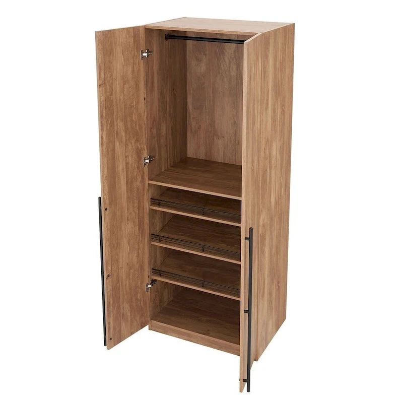 Manhattan Comfort Lee Modern Freestanding 3-Piece Module Wardrobe Closet Armoire