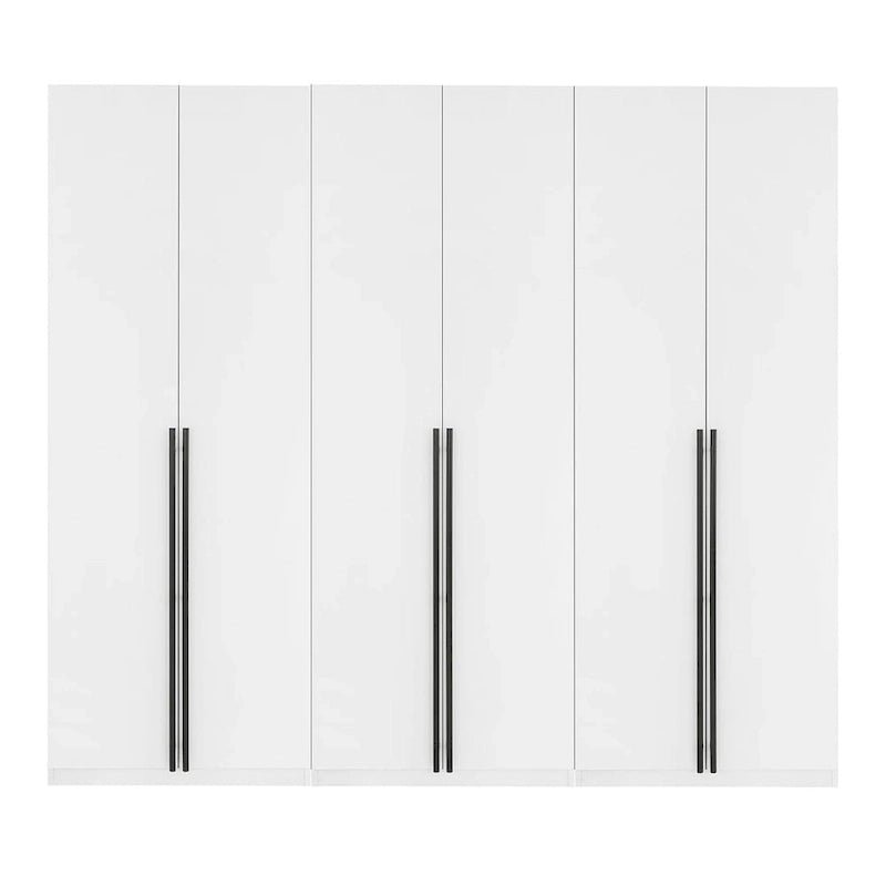 Manhattan Comfort Lee Modern Freestanding 3-Piece Module Wardrobe Closet Armoire