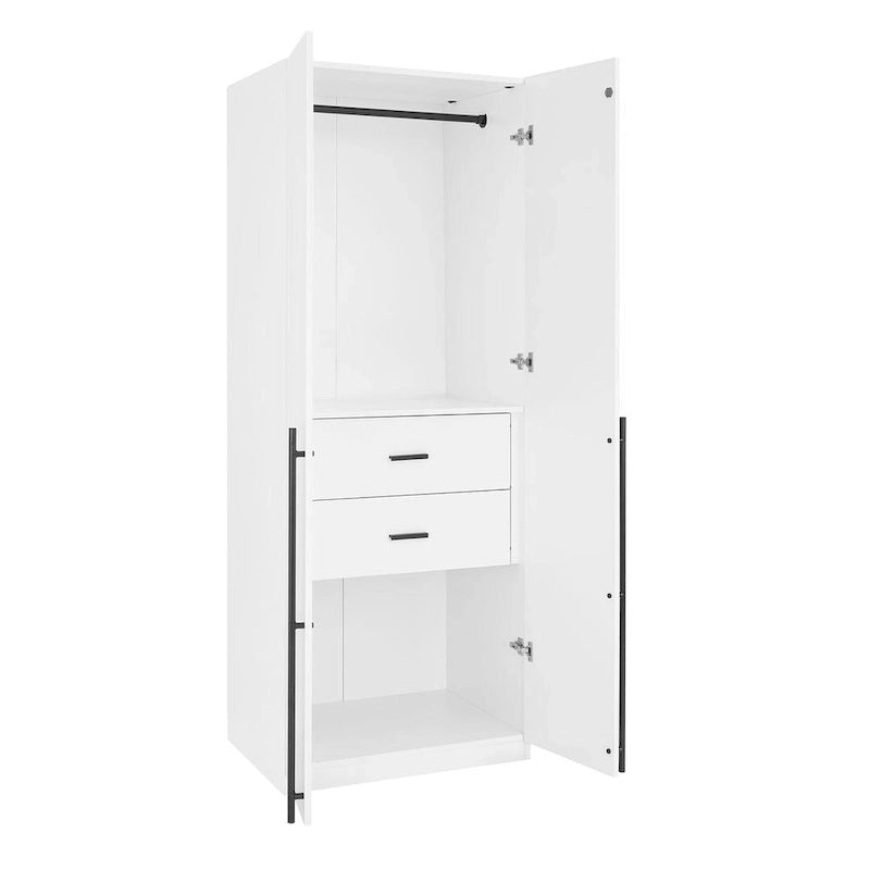 Manhattan Comfort Lee Modern Freestanding 3-Piece Module Wardrobe Closet Armoire