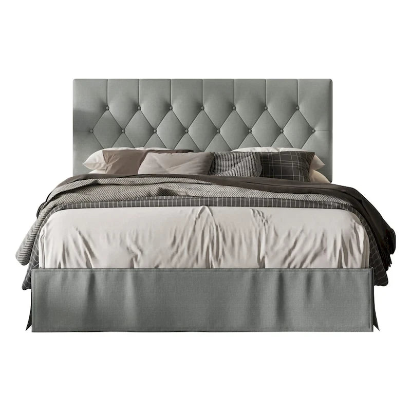 Zachary Tufted Upholstered Platform Bed