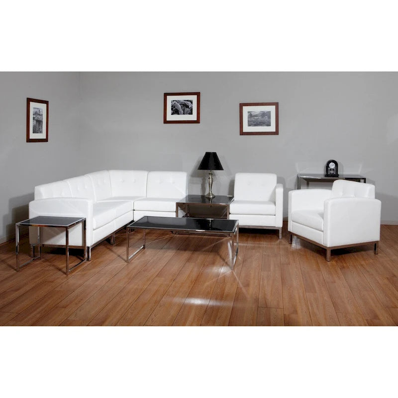 Wall Street Faux Leather Corner Chair