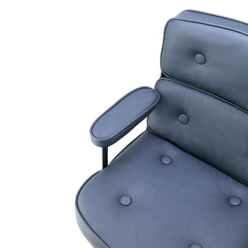 Lobby Lumbar Support Height Adjustable Leather Ergonomic Office Chair