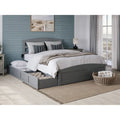 Warren Platform Bed with Footboard and 2 Storage Drawers
