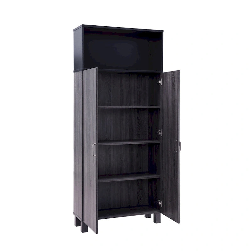 Jessica Contemporary Wood Double-Door Armoire by Furniture of America