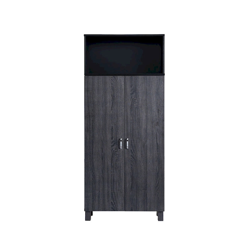 Jessica Contemporary Wood Double-Door Armoire by Furniture of America