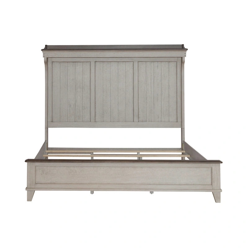 Ivy Hollow Weathered Linen King Mantle Bed