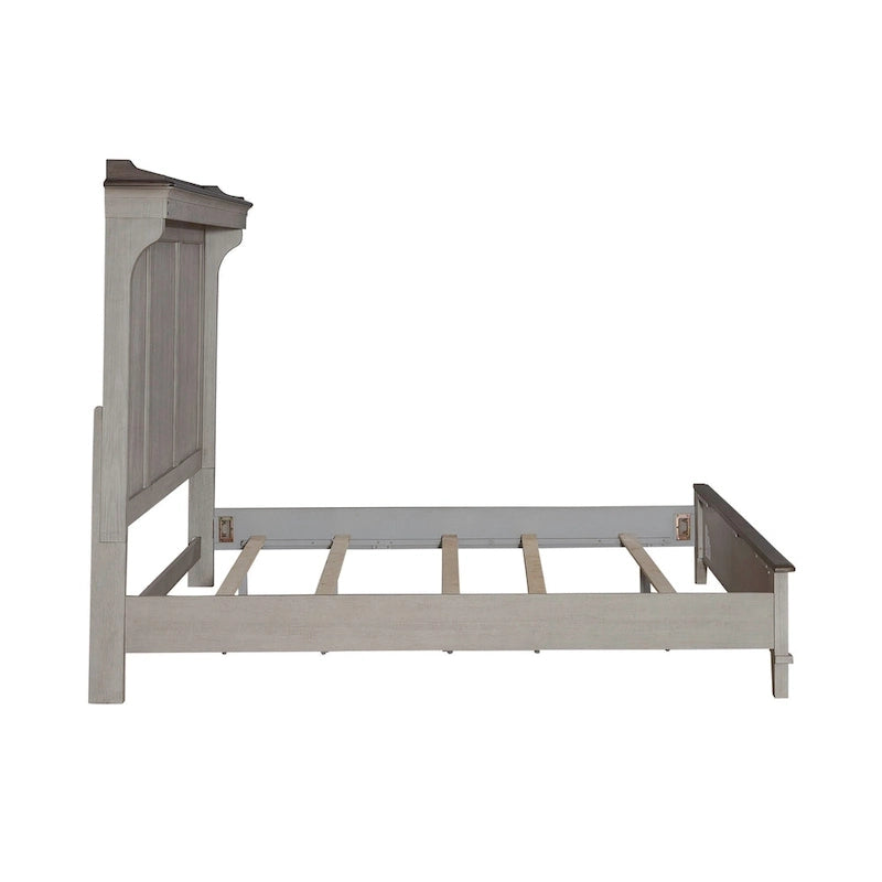 Ivy Hollow Weathered Linen King Mantle Bed