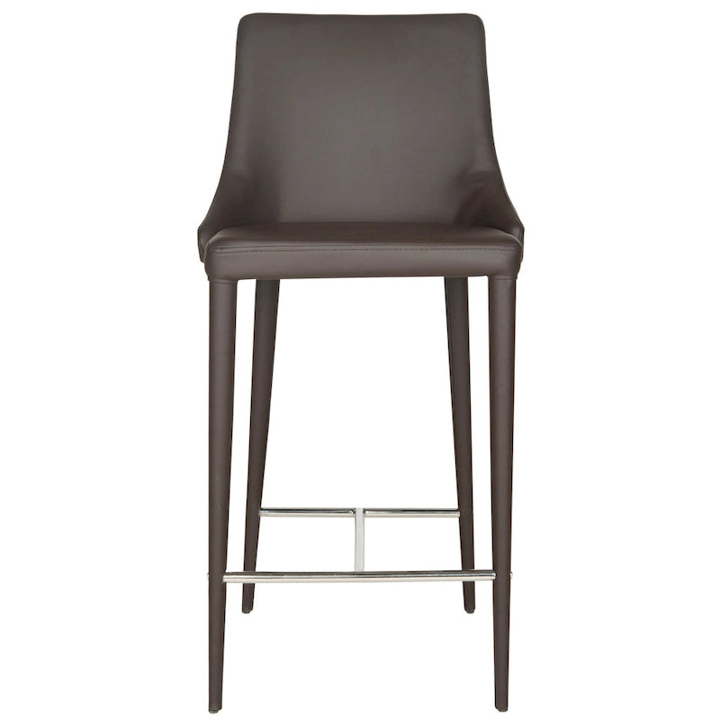 SAFAVIEH Soledad 26-inch White Counter Stool (Set of 2) - 22.9  x 18.9  x 37.4  - 23Wx19Dx37H