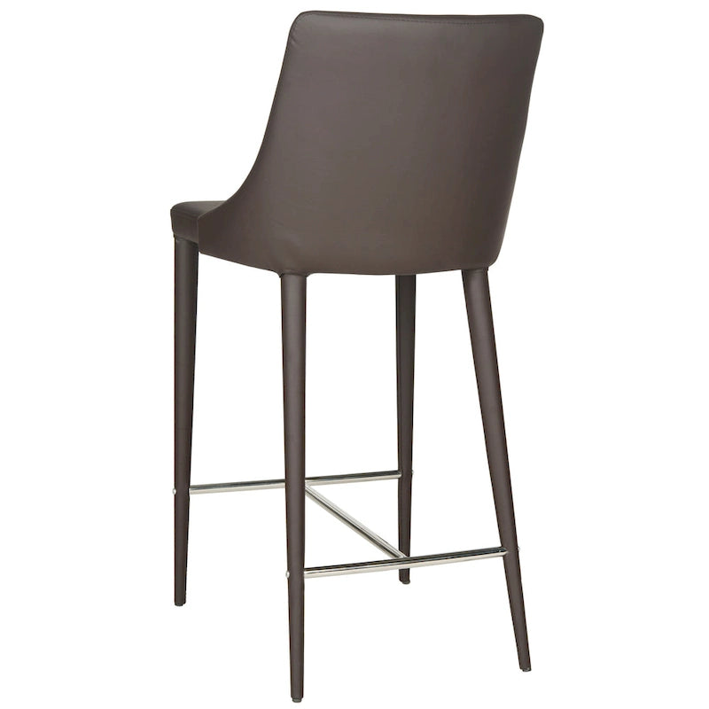SAFAVIEH Soledad 26-inch White Counter Stool (Set of 2) - 22.9  x 18.9  x 37.4  - 23Wx19Dx37H