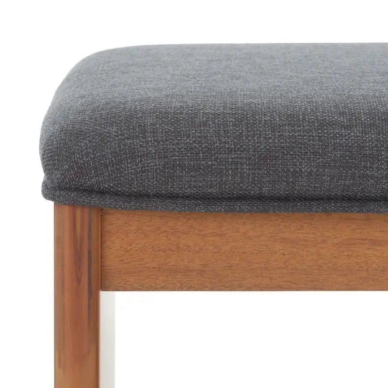 SAFAVIEH Marilla Open Shelf Bench with Cushion - 20  W x 15  D x 18  H - 20Wx15Dx18H