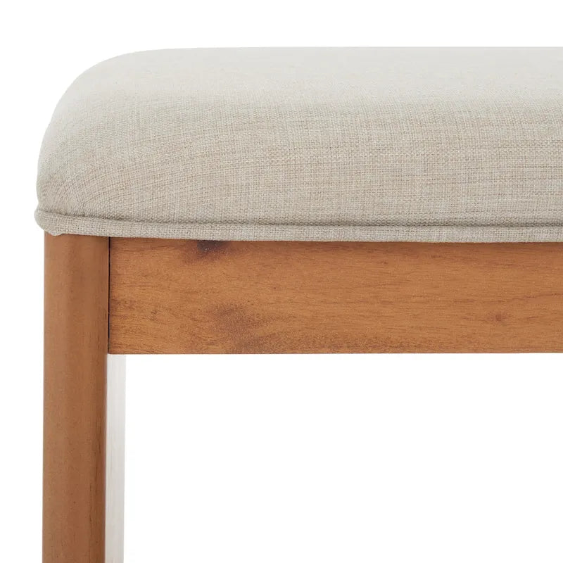SAFAVIEH Marilla Open Shelf Bench with Cushion - 20  W x 15  D x 18  H - 20Wx15Dx18H