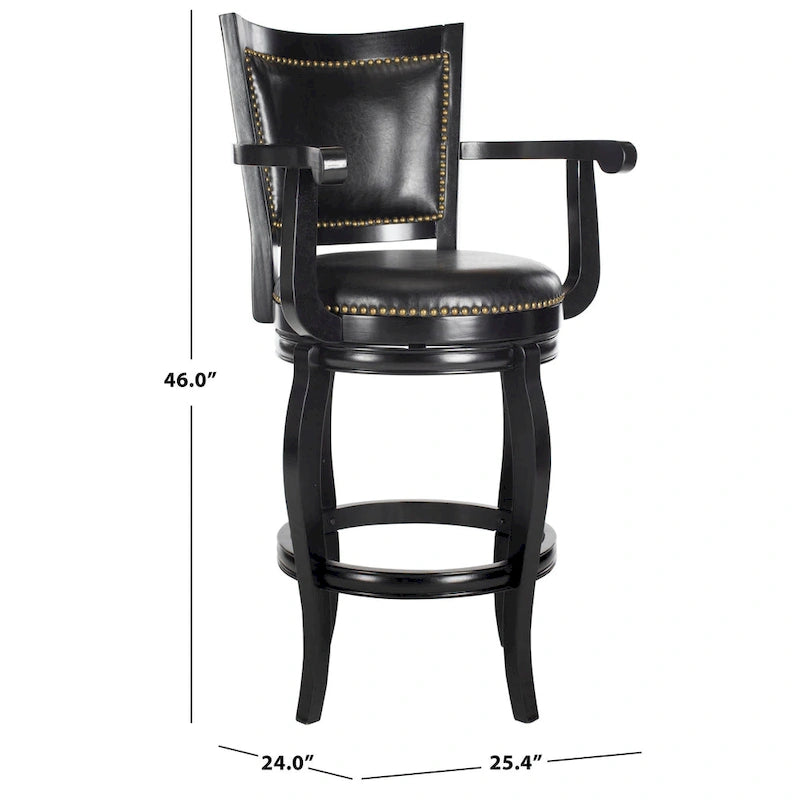 SAFAVIEH Candice Sierra Brown 29-inch Bar Stool - 25Wx24Dx46H