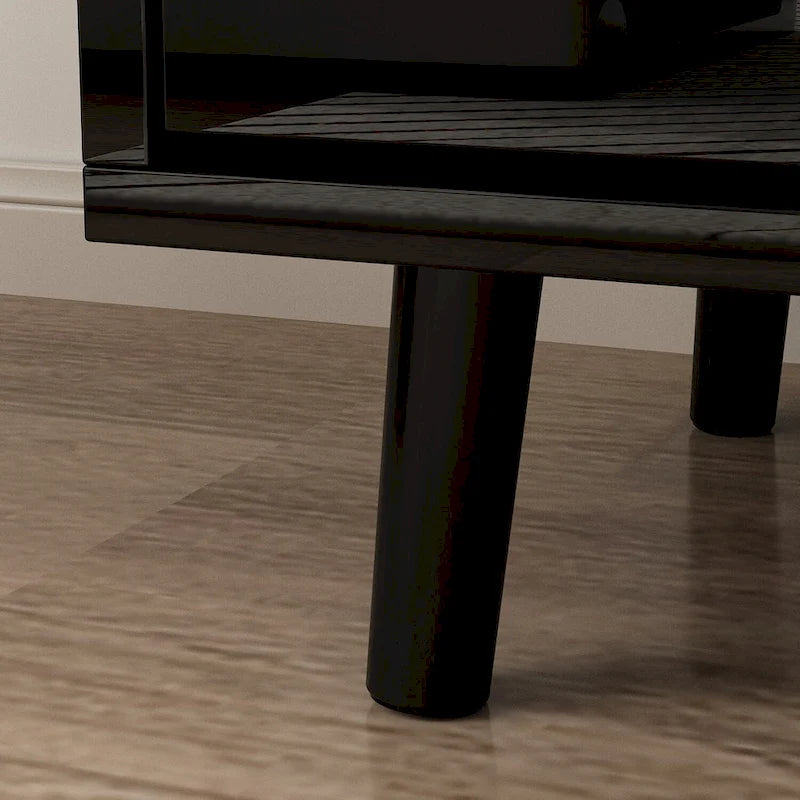 30  Recessed Electric Fireplace High Glossy TV Stand Combo Fireplace