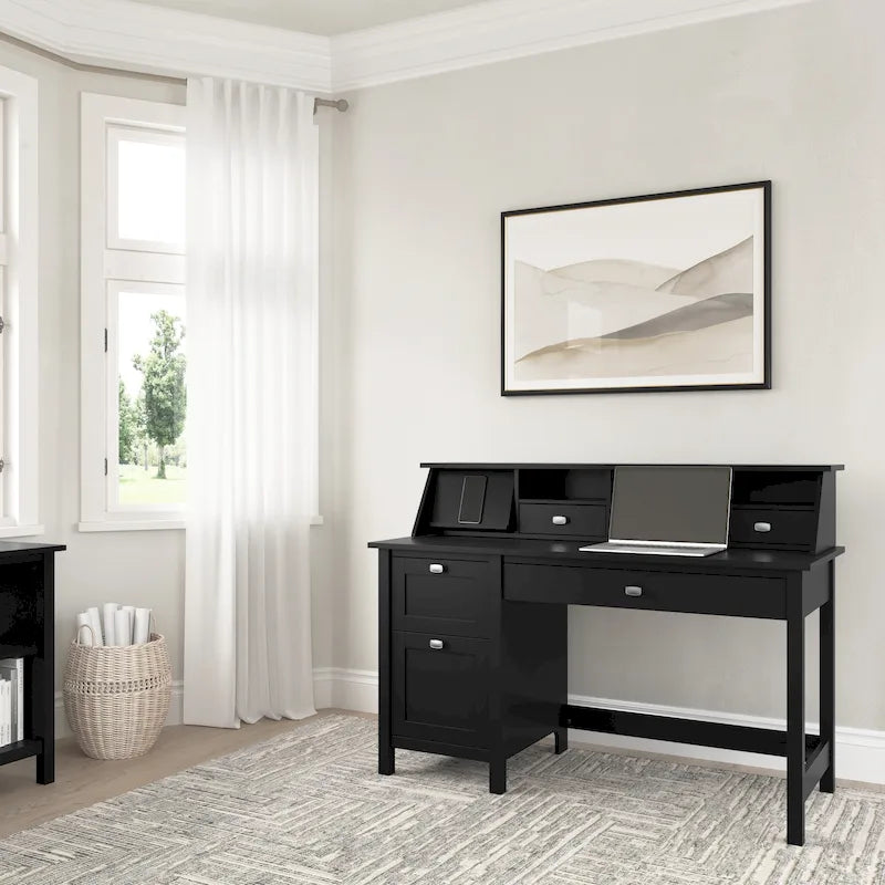 Broadview 54W Computer Desk with Desktop Organizer by Bush Furniture