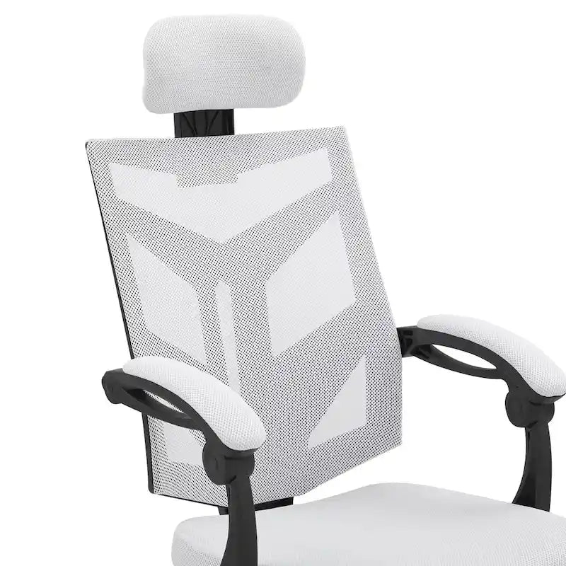 Adjustable Ergonomic Office Chair with Headrest Ergonomic Desk Chair High Back Mesh Office Chairs with Lumbar Support and Wheels