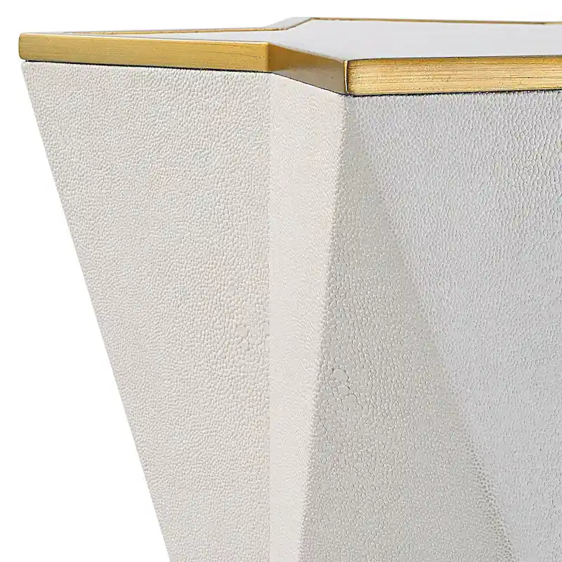 Uttermost Capella White Accent Table - 16 W x 22 H x 16 D