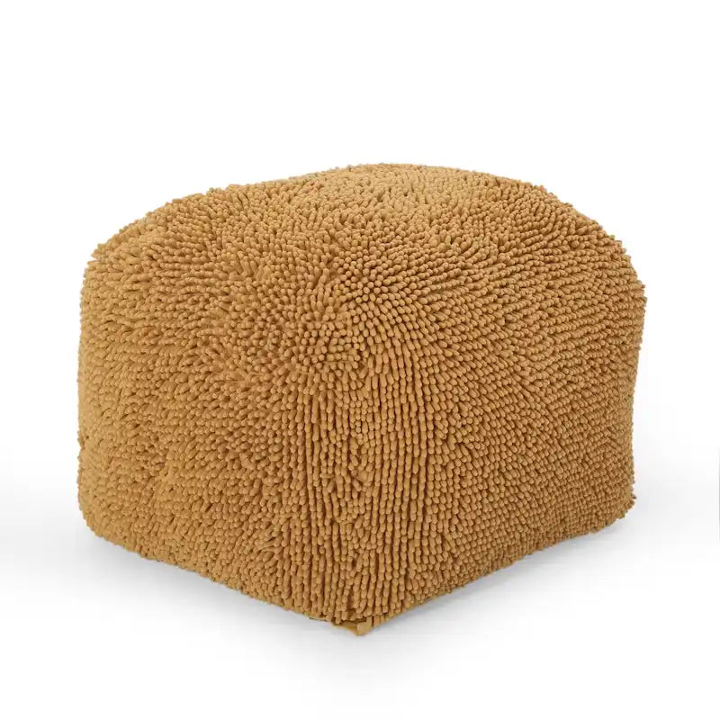 Moloney Modern Microfiber Chenille Pouf by Christopher Knight Home