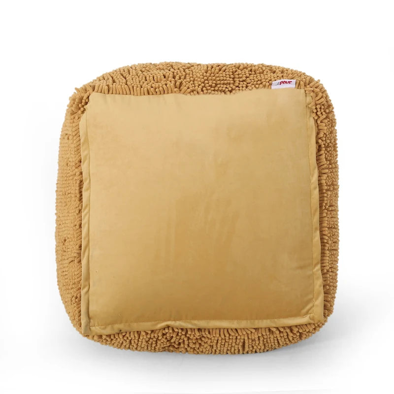 Moloney Modern Microfiber Chenille Pouf by Christopher Knight Home