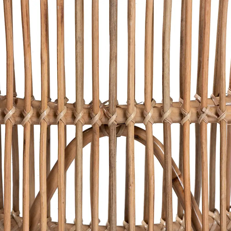 Genera Modern Bohemian Natural Rattan Lounge Chair