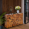 Chic Teak Rustic Teak Wood Akar Console Table