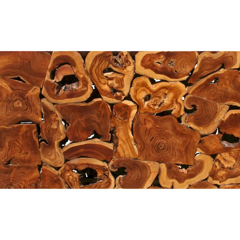 Chic Teak Rustic Teak Wood Akar Console Table