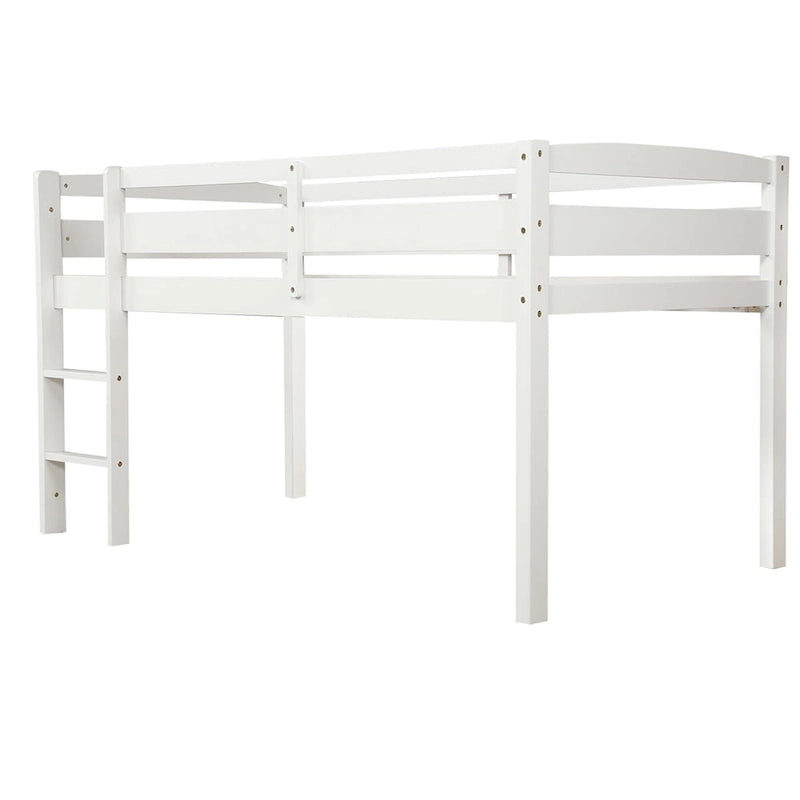 Merax Twin Wood Low Loft Bed with Ladder for Kids