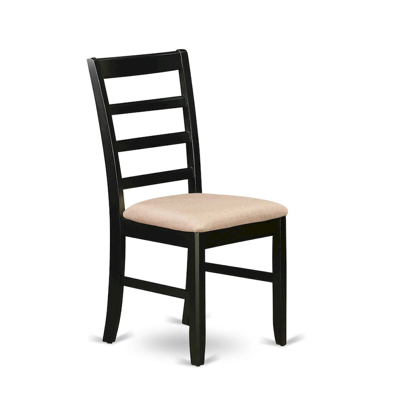 East West Furniture Table Set Consist of a Rectangle Butterfly Leaf Dining Table and Dining Chairs (Chair Seat Type Options)
