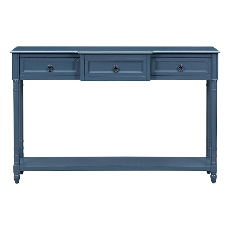 Merax Console Table Sofa Table with Projecting Drawers and Shelf for Entryway