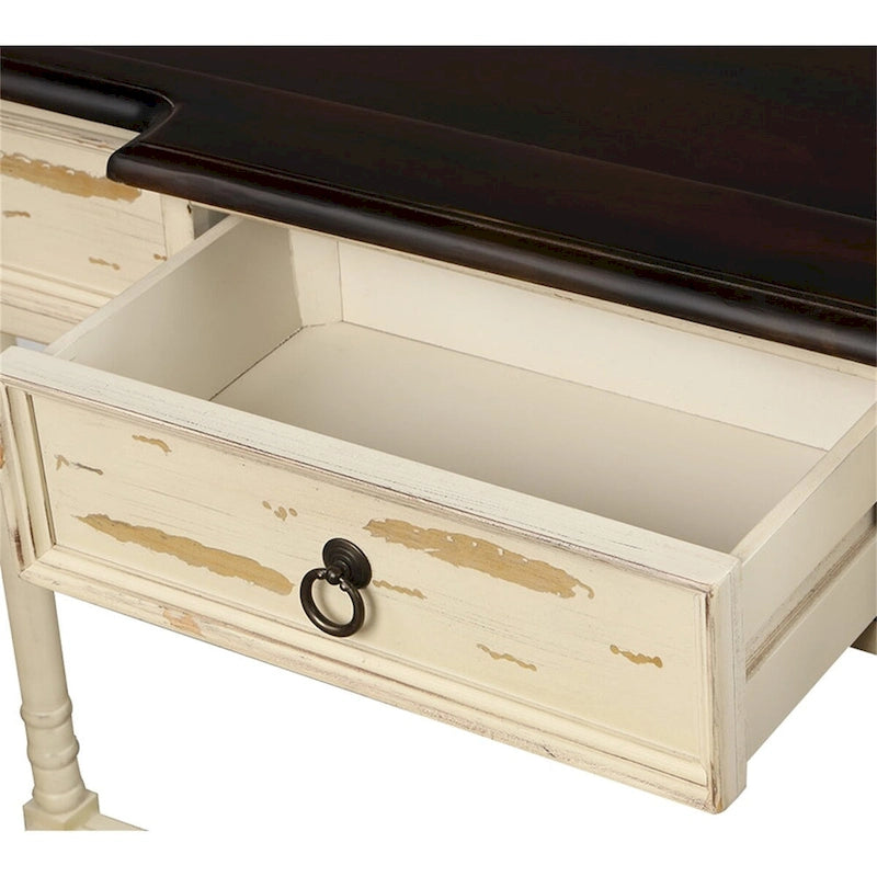 Merax Console Table Sofa Table with Projecting Drawers and Shelf for Entryway