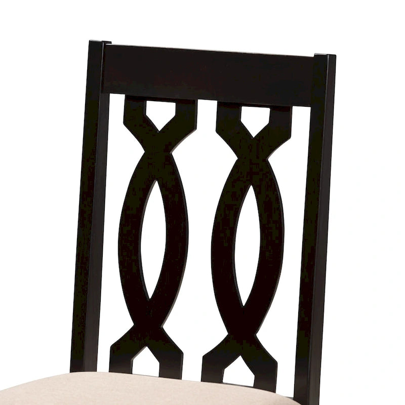 Modern and Contemporary Fabric 4-Piece Dining Chair Set