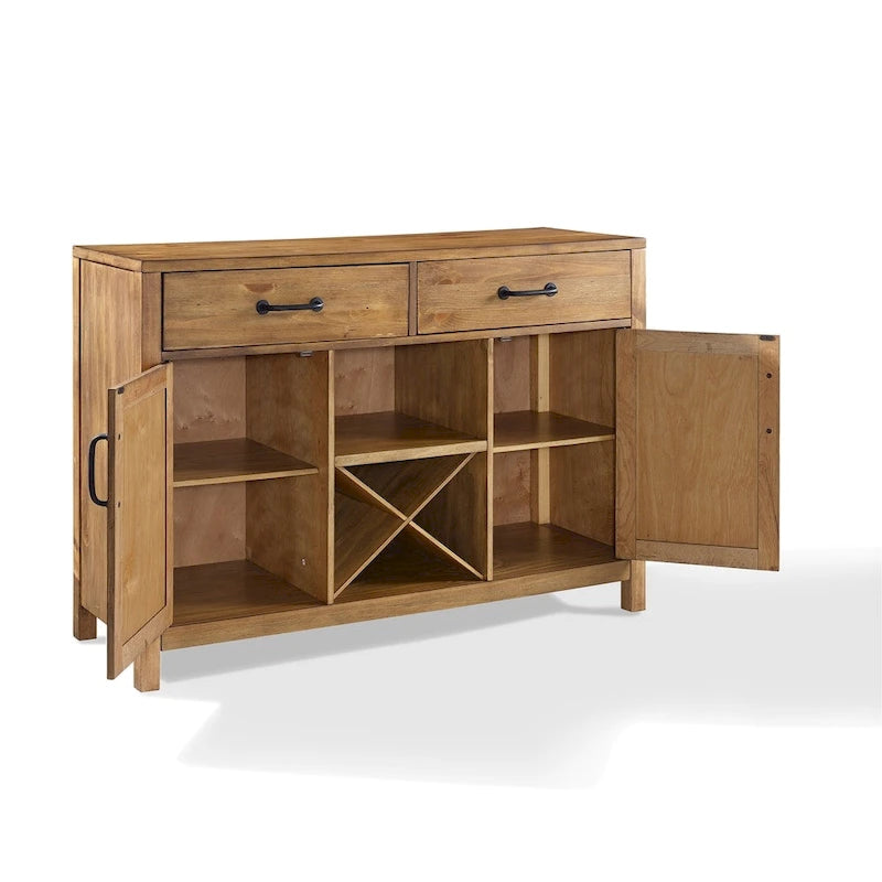 Crosley Roots Natural Finish Buffet - 52  W x 18  D x 36  H