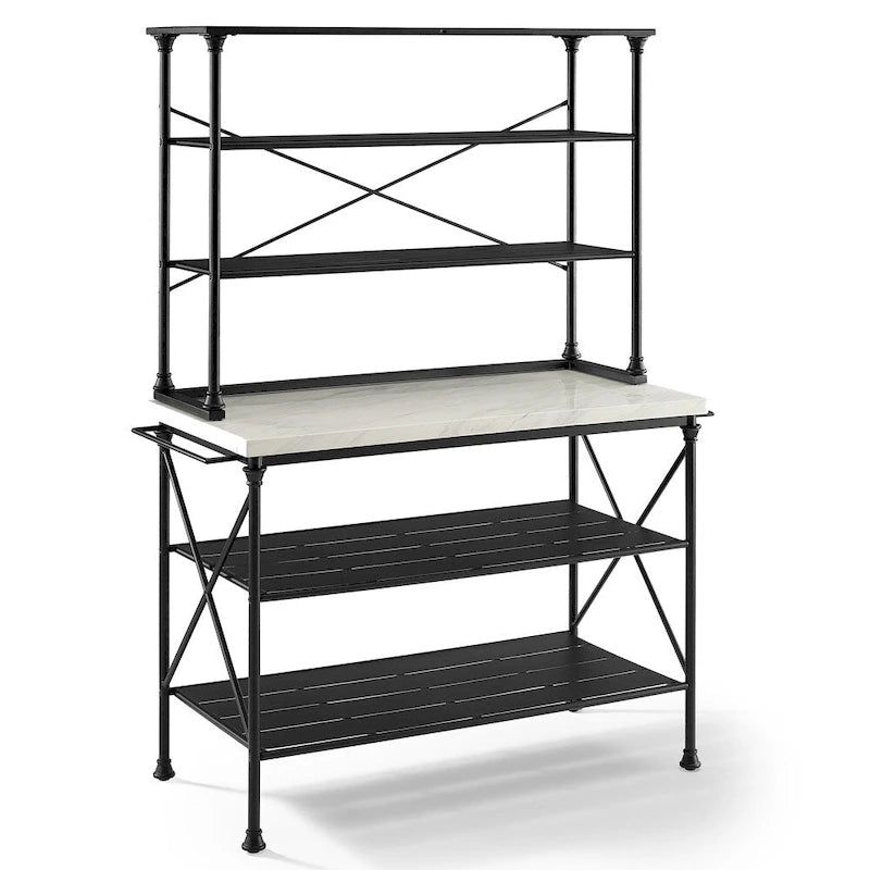 Crosley Madeleine Kitchen Island and Hutch