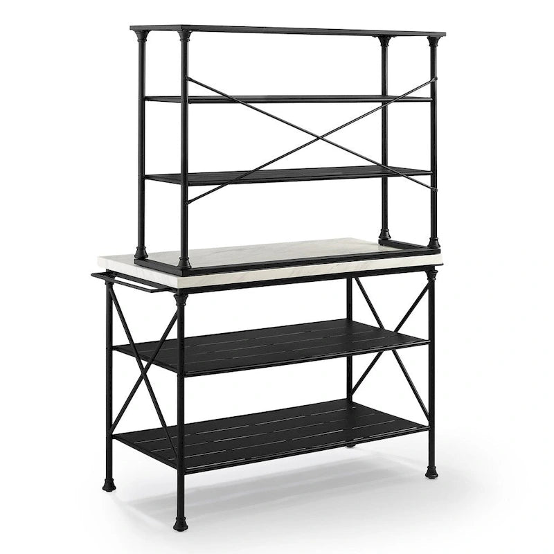 Crosley Madeleine Kitchen Island and Hutch