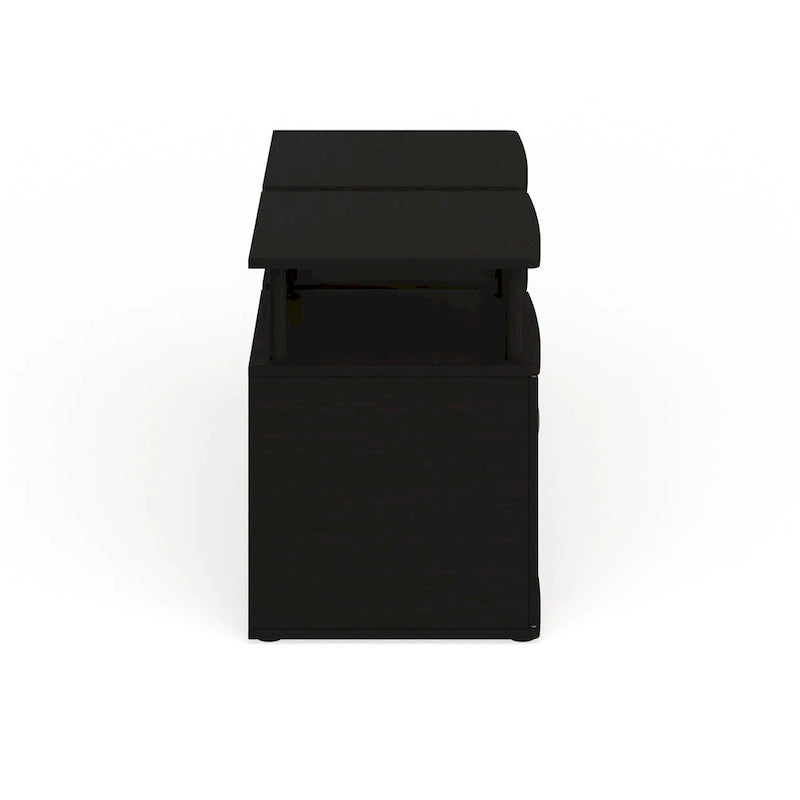 Porch & Den Mangin Black Utility Design Storage End Table