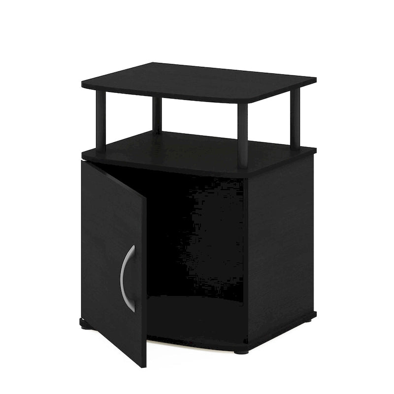 Porch & Den Mangin Black Utility Design Storage End Table