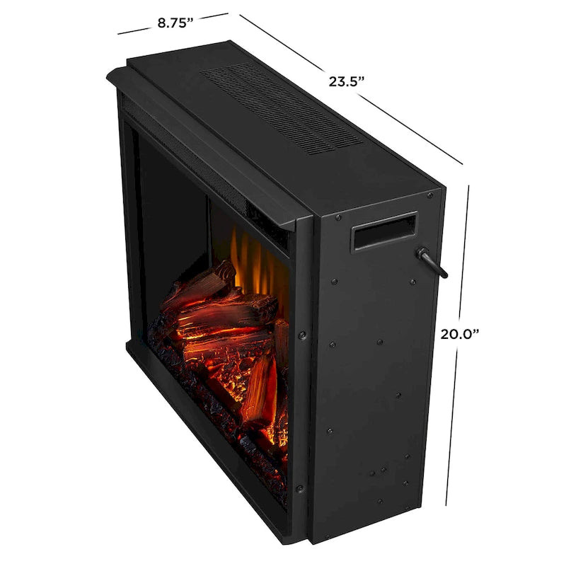 Calie 67  Electric TV Stand Fireplace in White by Real Flame
