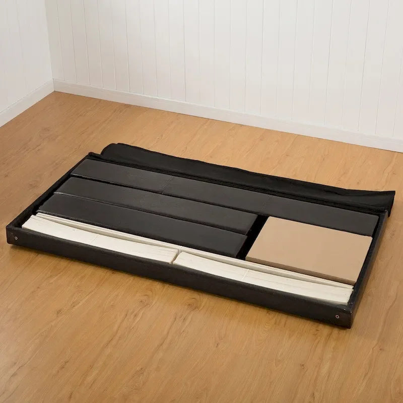 Priage by Zinus Faux Leather Upholstered King-size Platform Bed