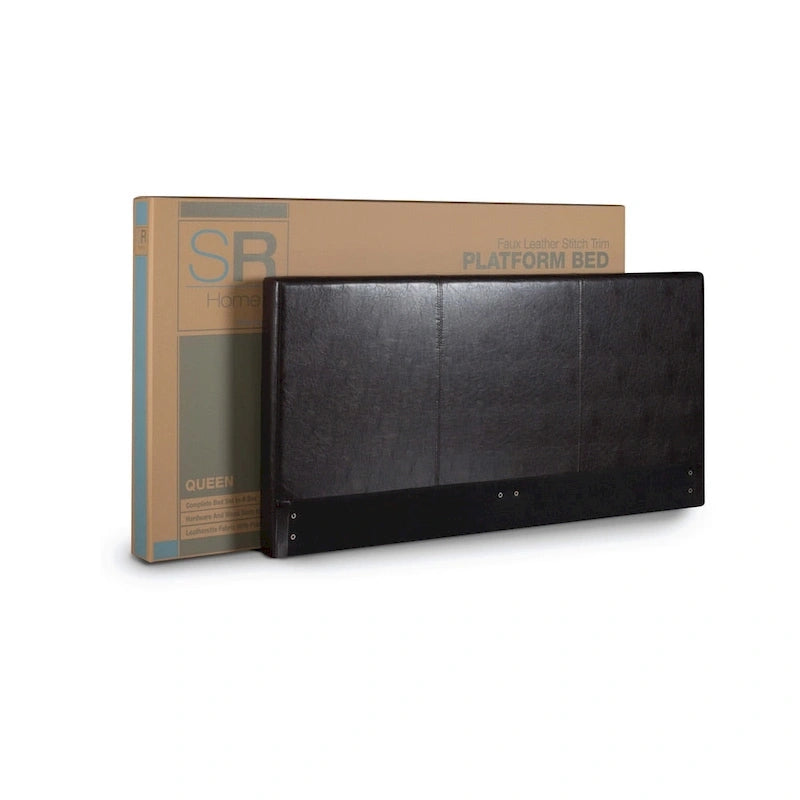 Priage by Zinus Faux Leather Upholstered King-size Platform Bed