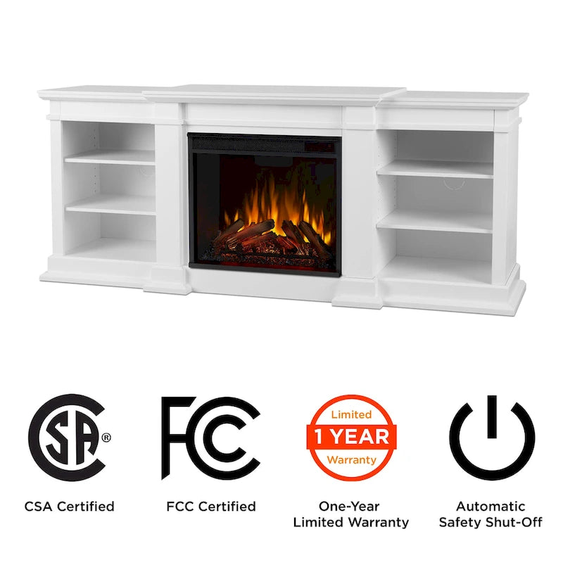 Fresno 72  Media Electric Fireplace by Real Flame